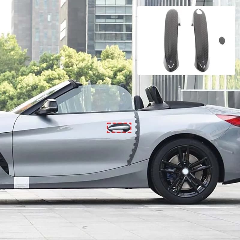 For 2019-2025 BMW Z4 G29/Toyota Supra A90 Car Exterior Door Handle Protective Cover Genuine Carbon Fiber Car Accessories
