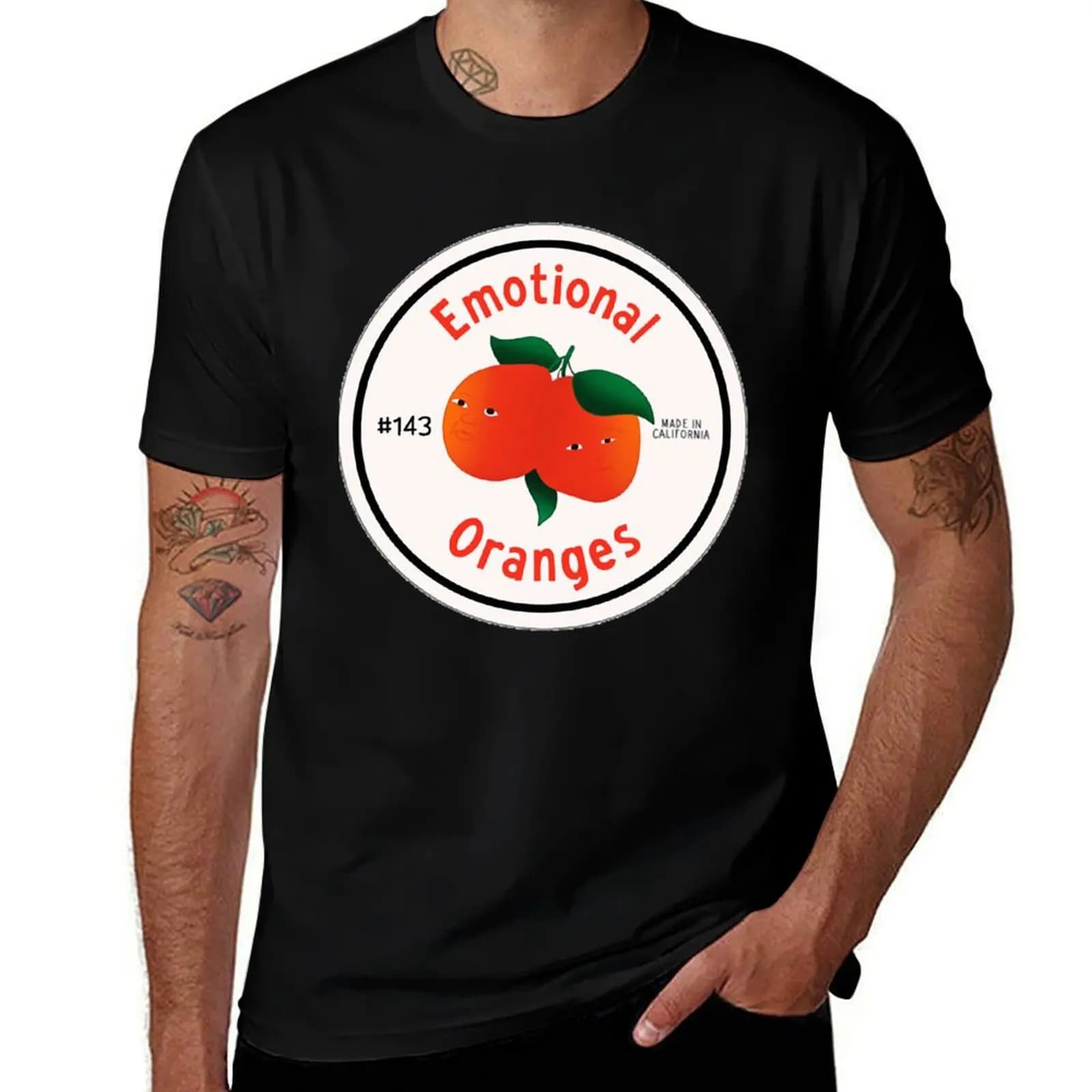 Emotional Oranges Classic Essential T-Shirt Daily Wear Plain Short Sleeve Shirt T-Shirt