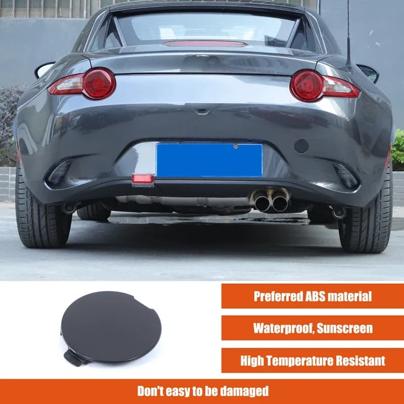 For Mazda MX-5 ND 2016-2025+ABS Black Car styling Car front and rear trailer cover decoration sticker Car protection accessories