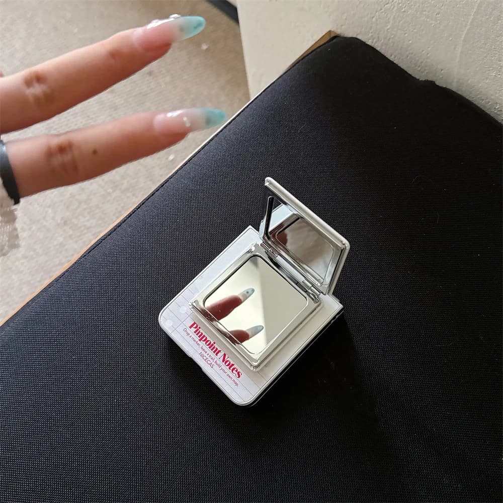 Korea Style Notebook Phone Case For Samsung Galaxy Z Flip 8 7 6 5 4 3 Cute Pinpoint Notes Foldable Protective Cover With Stand
