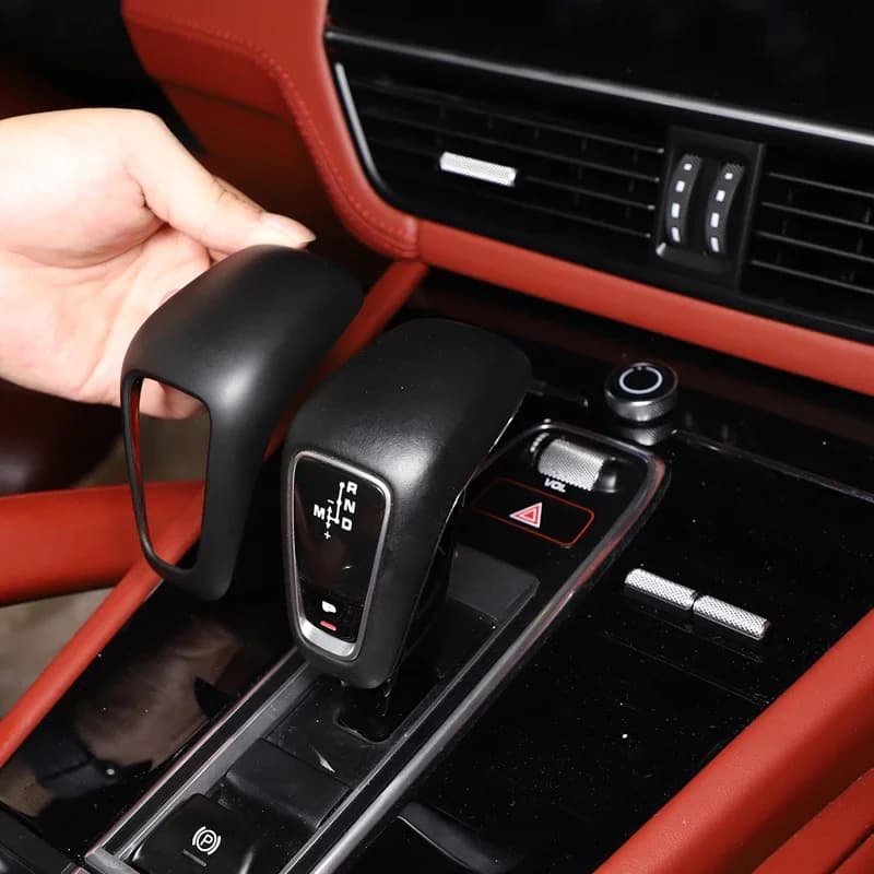 For 2018-2023 Porsche Cayenne Car shifter head cover decoration sticker car interior decoration accessories high quality ABS
