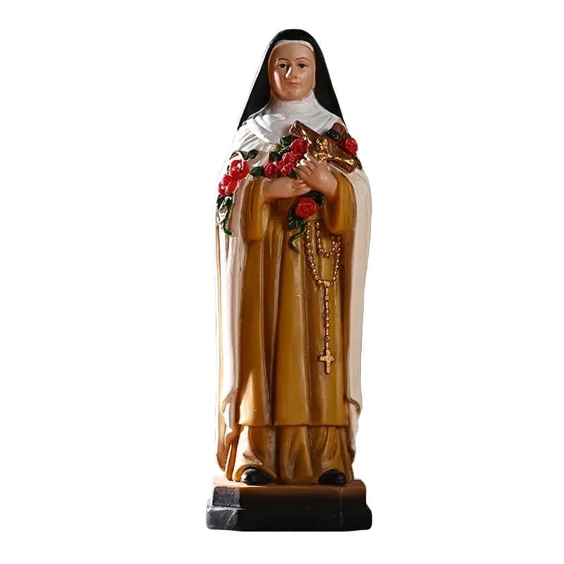 1Set Resin Crafts Nun St. Rita of Cascia Catholic Creative Figure Statue Gifts Crafts Ornaments