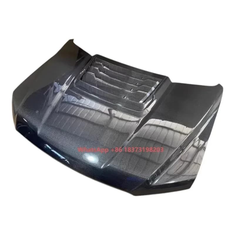 Front Bonnet Hood Vent Modified Double Side Carbon Fiber for F150 2021+ New Condition Vehicles