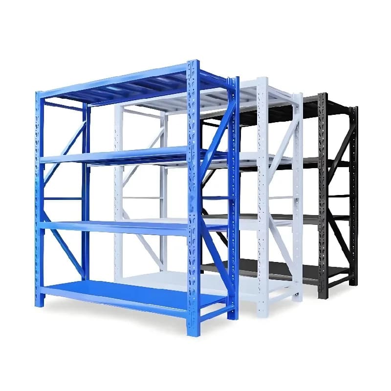 Shop Household Adjustable Rivet Steel Warehouse Shelf Corner Rack