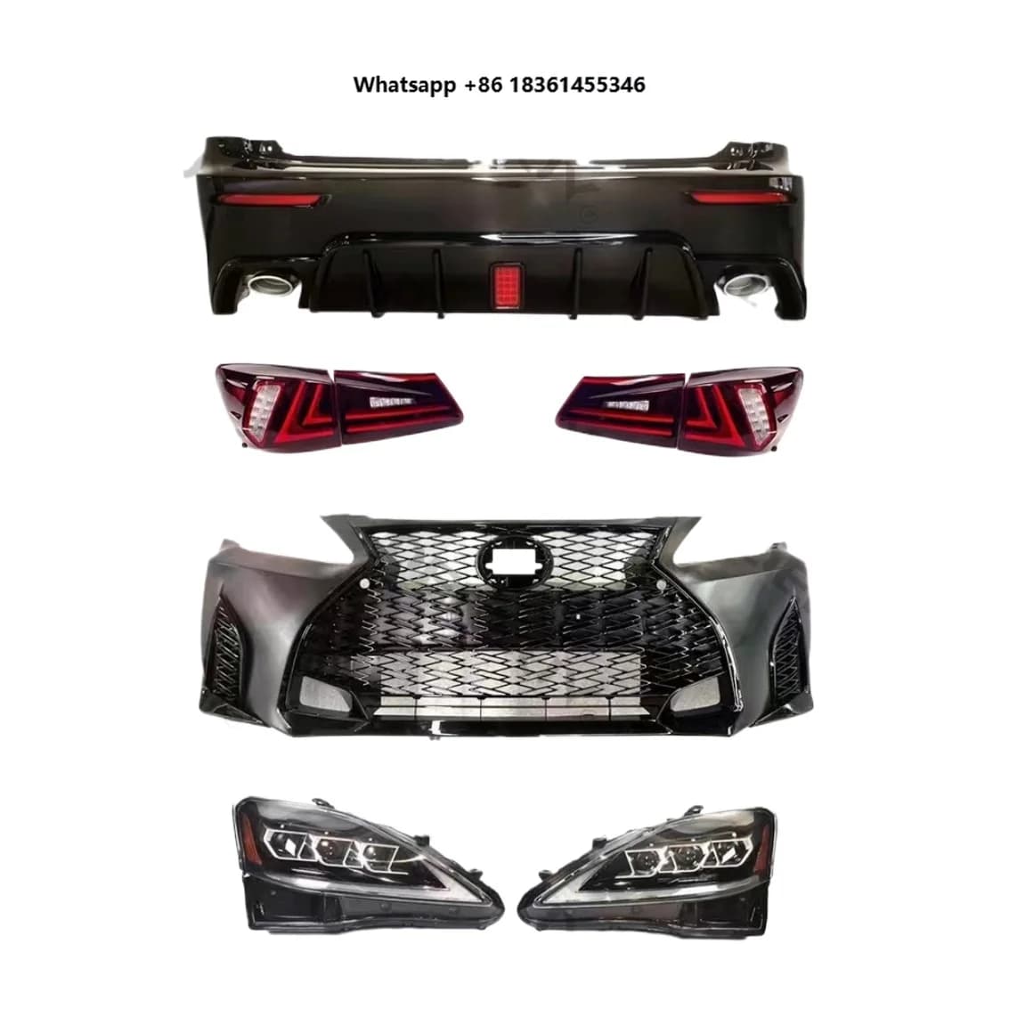 For IS200 IS250 IS300 IS350 XE20 2006-2013 Upgrade to IS F Sport 2022 Style Complete Modification Kit New Design Bodykit