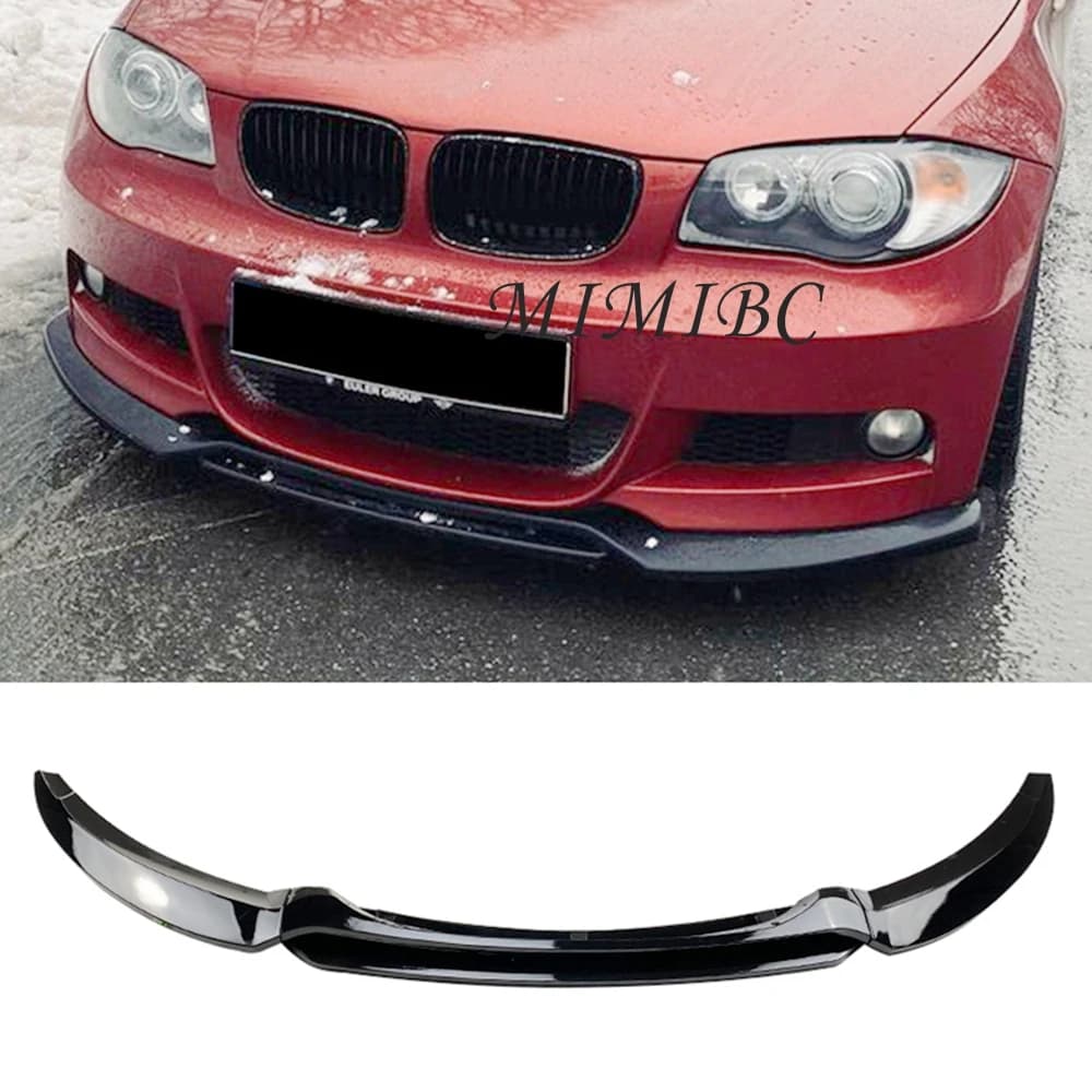 Car Front Bumper Lip Spoiler Diffuser Bumper Guard Protection Cover For BMW 1 Series E82 E88 2008-2013