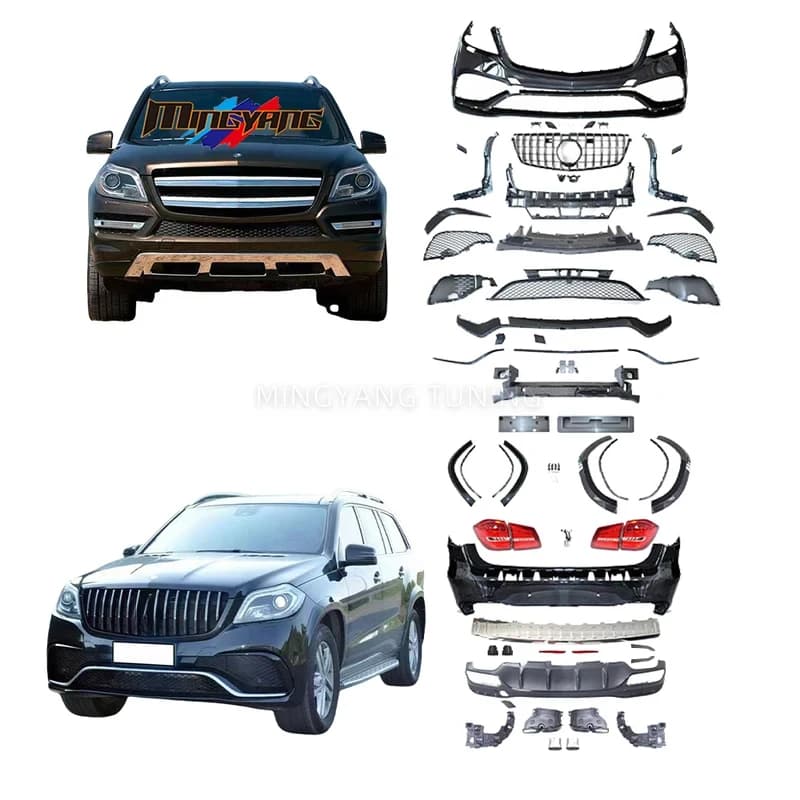 PP Plastic GL Upgr to GLS63 Facelift Tail Lights Car Bumper Accessories Bodykit for   2013-2015 GL X
