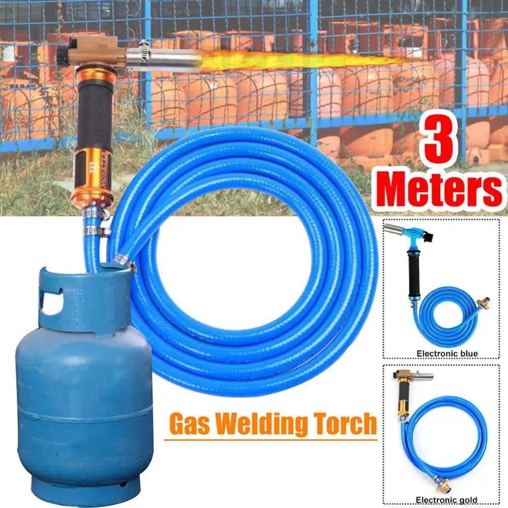 Gas Plumbing Turbo Burner Torch Propane Soldering Brazing Welding Torch 3M Hose