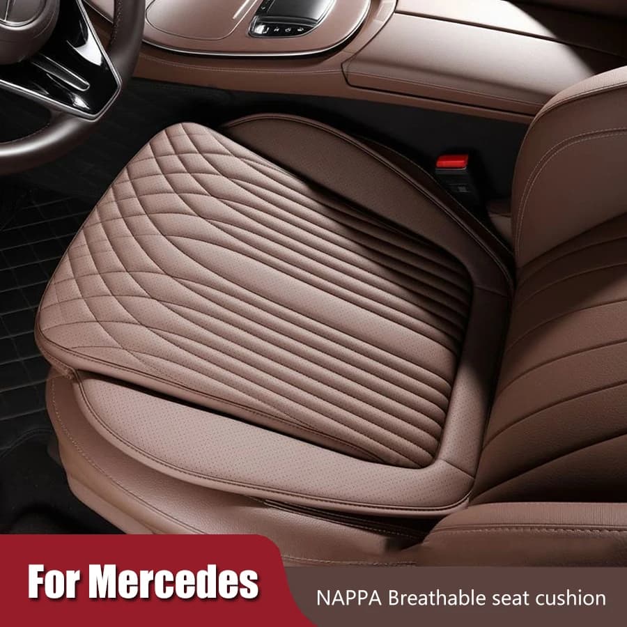 Leather Soft Car Cushion Anti Slip Car Seat Cover Seat Protector Pad For Mercedes Benz AMG A B C E S Class W204 W205 W212 W213
