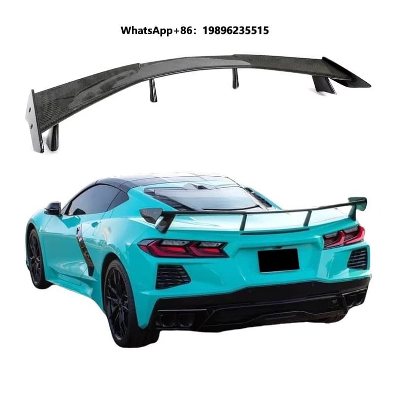 Car Tuning Parts Carbon Fiber Racing Spoiler Rear  2020-2024 Rear Trunk Spoiler Body Kit