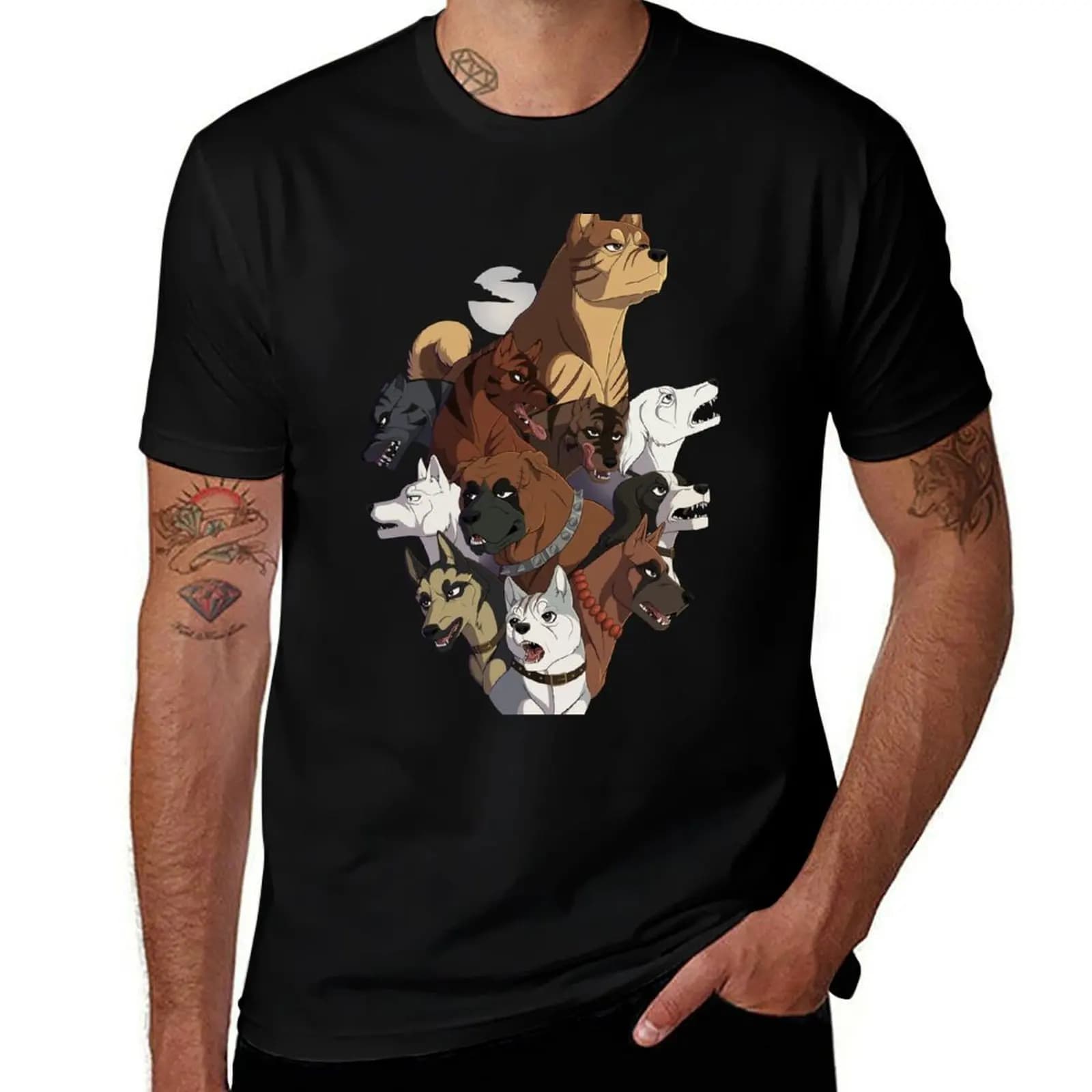 Ginga Nagareboshi Gin Main Team T-Shirt cotton tshirt 100% t shirts for man cotton funny