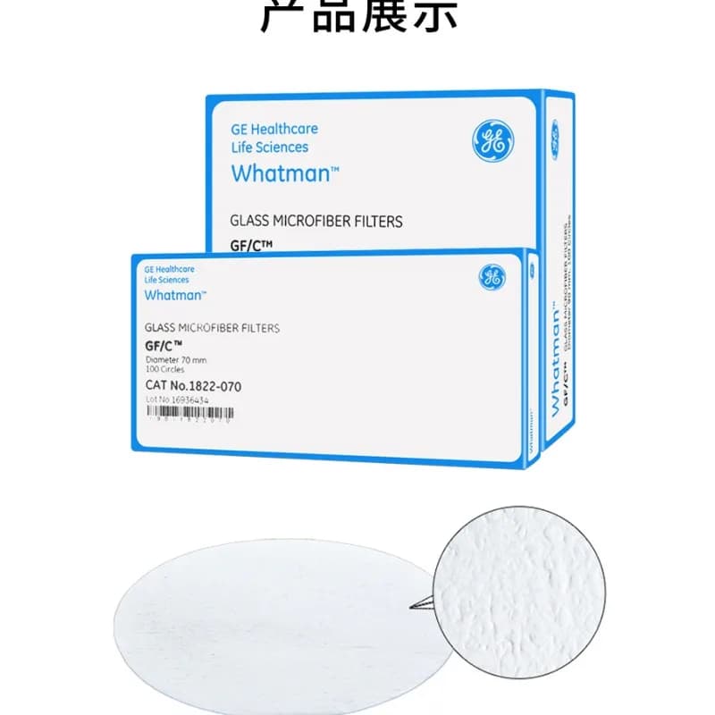 Whatman GF/C Glass Fiber Filter 1822‑025‑110, Glass Microfiber Membrane, Battery Separator for Lab Research