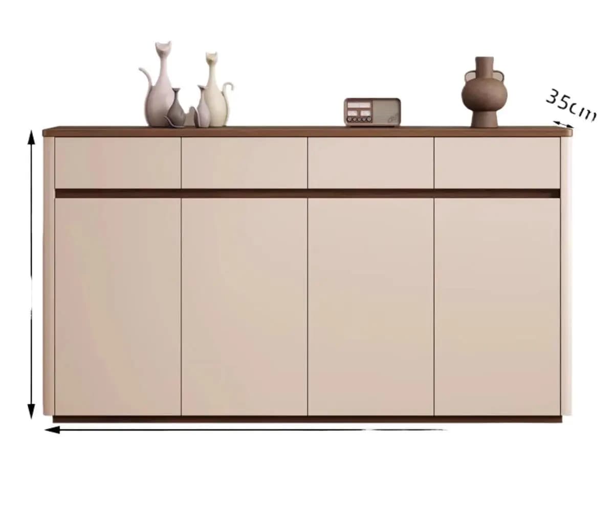 LH solid wood shoe cabinet home door new indoor locker light luxury simple shoe cabinet