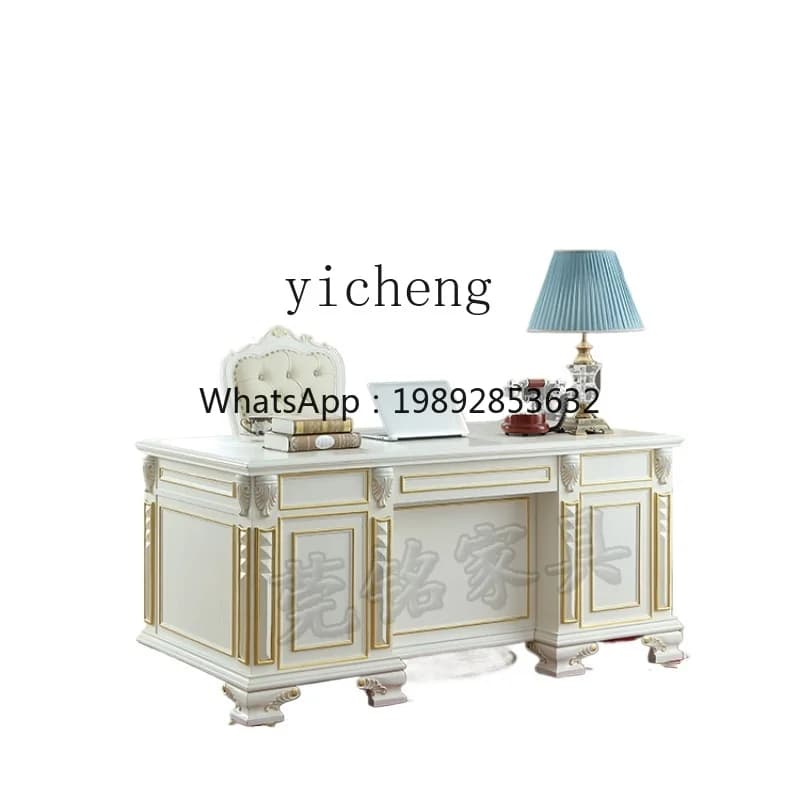 XL American solid wood desk white desk writing desk computer