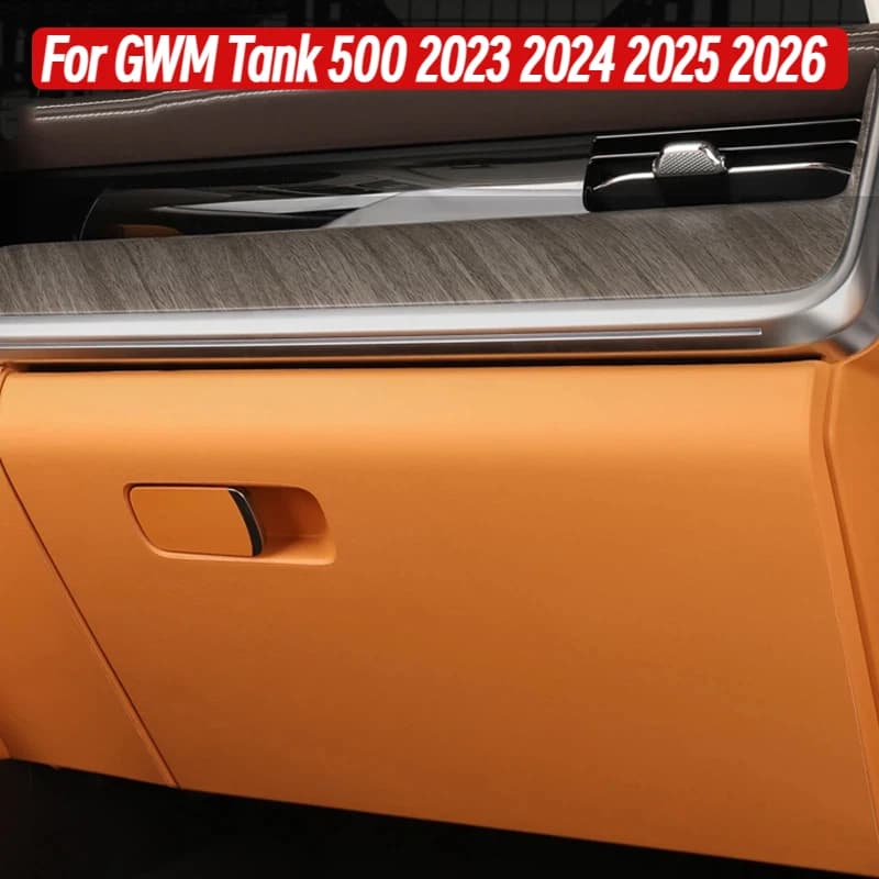 Trim LHD Sticker For GWM Tank 500 Accessories 2023 2024 2025 2026 Car Copilot Box Anti-kick Protect
