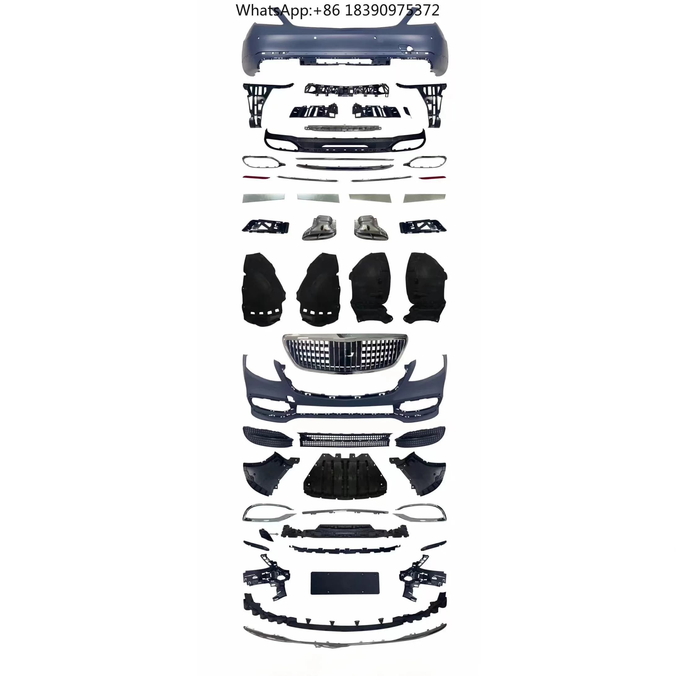 Body Kit for S Class W222 S450  Modified  Front Rear Bumper Assembly