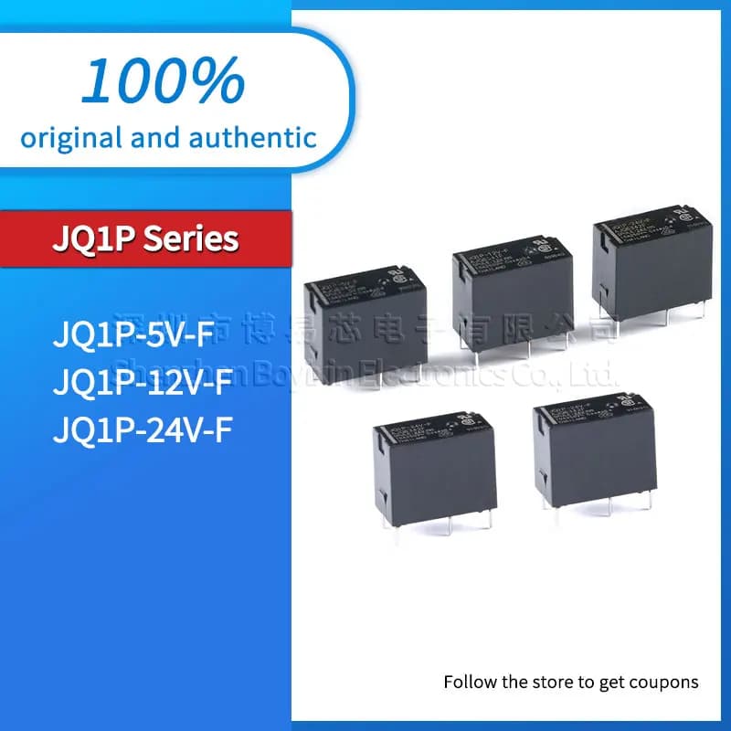 Relay open and close 10A 5 pin JQ1P-5V-F JQ1P-12V-F JQ1P-24V-F