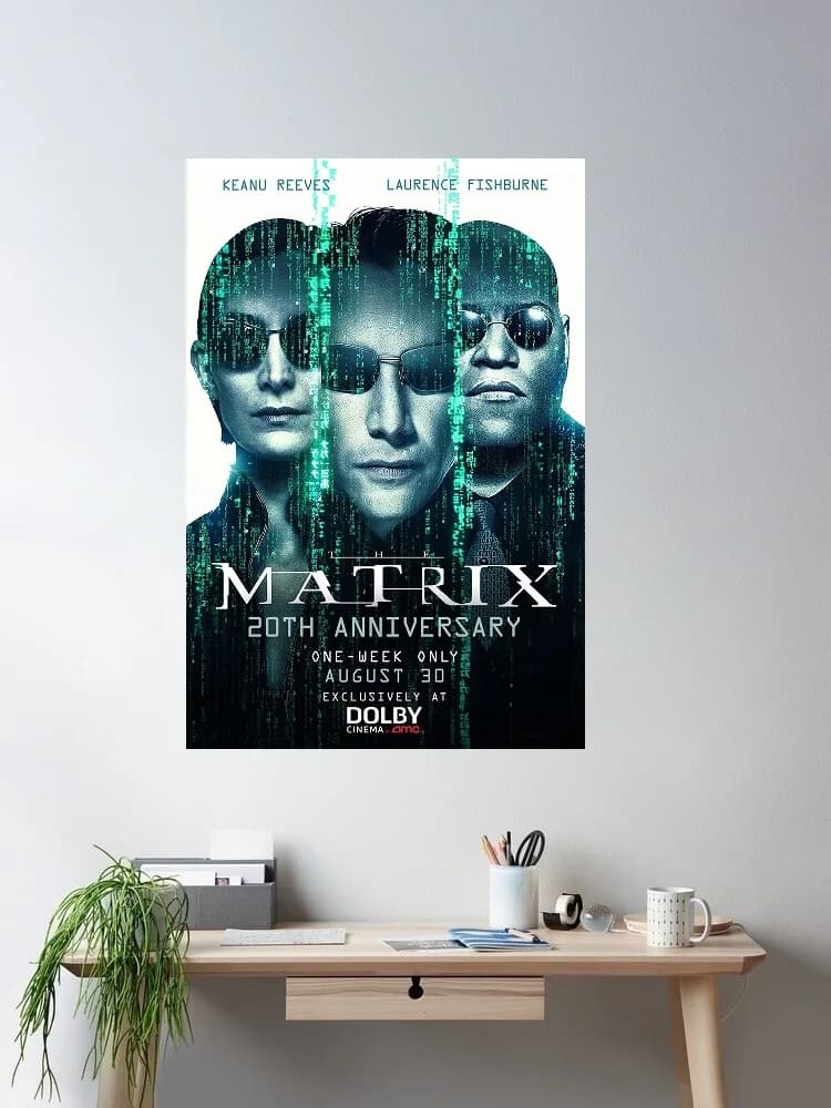 The Matrix returning to theaters for 20th anniversary, Art Print Silk Poster Home Wall Decor