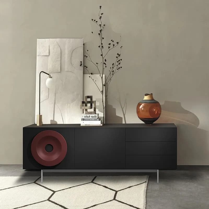 Nordic Black Living Room Cabinets Long Wooden French Narrow Living Room Cabinets Storage Modern Meuble Rangement Furniture Home