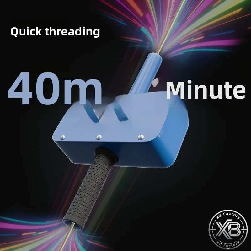 New Semi Automatic Electrician Threading Device Special for PVC Concealed Pipe Labor Saving Wire Pulling Threader Helper