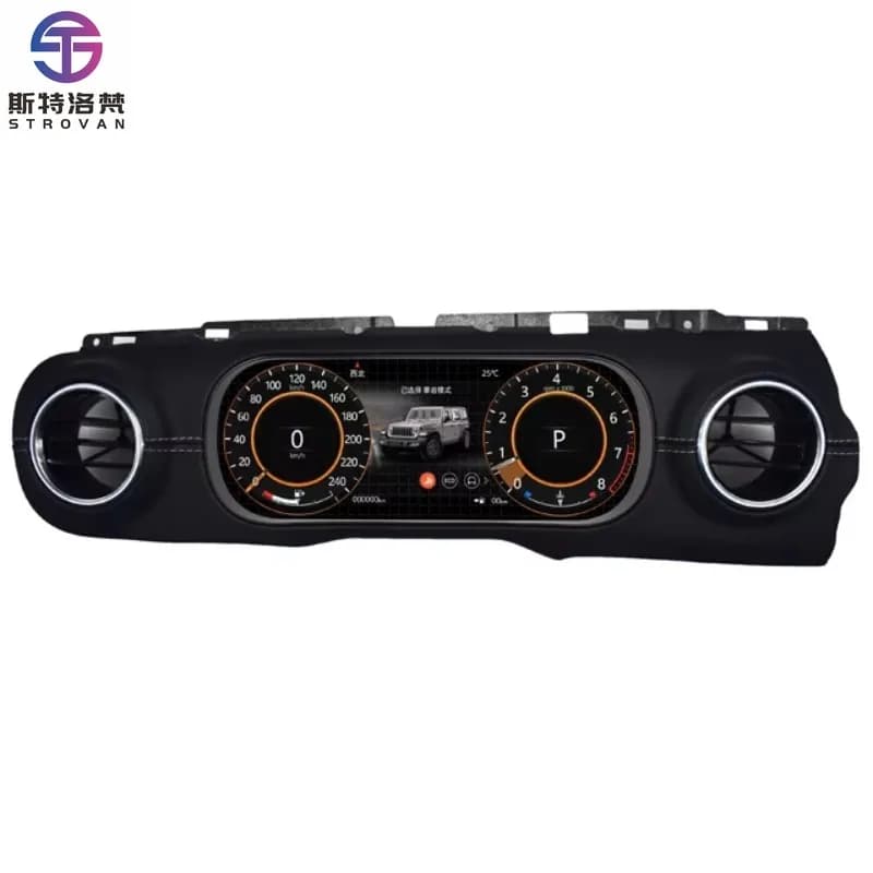STLF CLRAK For Wrangler 18-22 12.3" LCD Tachometer Instrument Panel Mileage Display for Retrofit/Upgrade