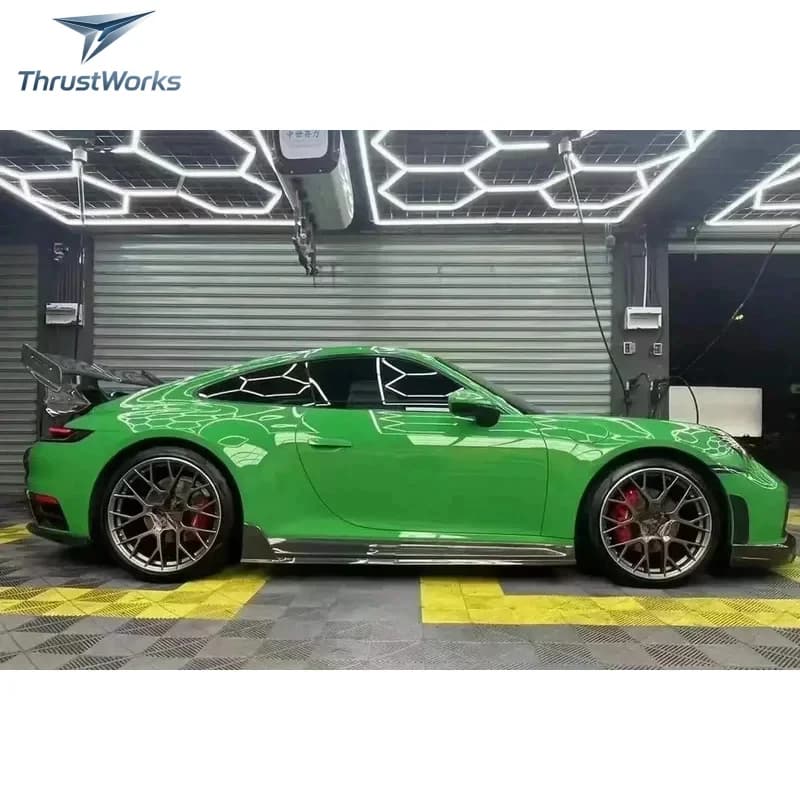 ThrustWorks Carbon Fiber Techa Style Body Kit 992 With Front Bumper Rear Diffuser