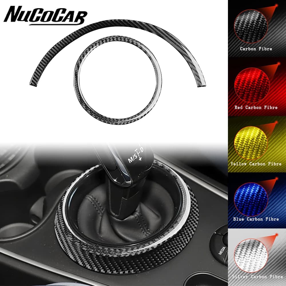 For Mini Cooper F60 Countryman 2017-2023 Carbon Fiber Central Gear Shift Panel Cover Car Accessories Interior Decorative Sticker