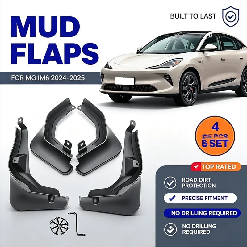 For MG IM6 2024-2025 4PCS Mud Flaps Splash Guards Front Rear Wheel Fender Mudguards Car Exterior Protection Accessories