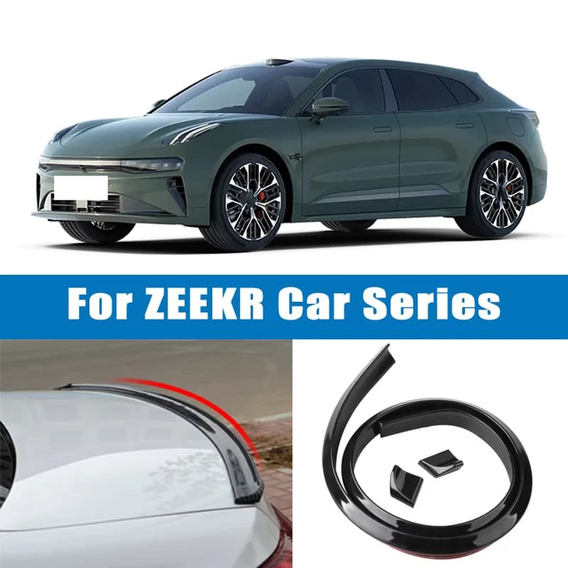 1.5M 5D Carbon Fiber Spoiler Refit Tail Auto Trunk Lid Gap Tail Decoration Sealing Strip For ZEEKR 001 007 009 X 7X 8X 9X MIX