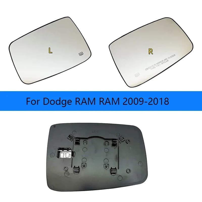 Car mirror For Dodge RAM RAM 2009-2018 lens Reverse lens rearview mirror mirror surface heating glass OE:68050299AA / 68050298AA