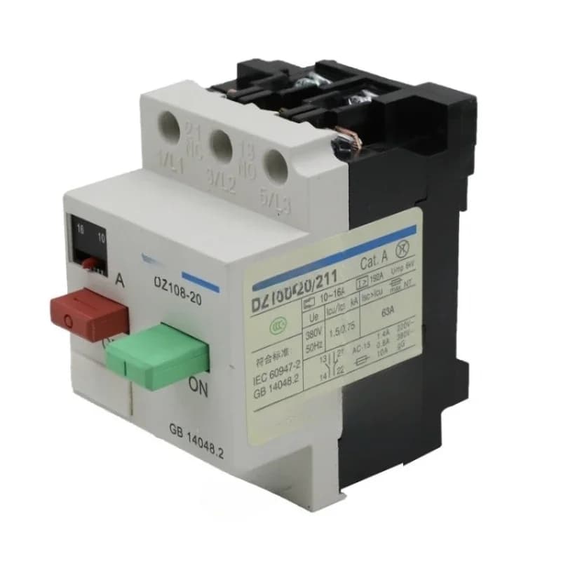 Motor protector circuit breaker DZ108-20/211 20A16A12.5A