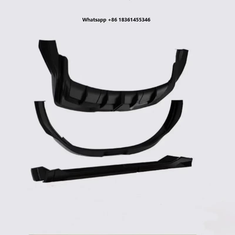 For 008 modified Car Front Rear Lip Side Skirt plastic unpainted auto accessories