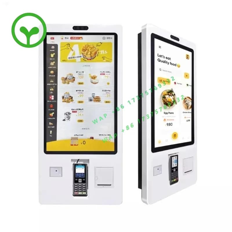 【2026】32-Inch Interactive Digital Signage Kiosk For Self-service Ordering And Payment Systems In Restaurants And Cafeterias