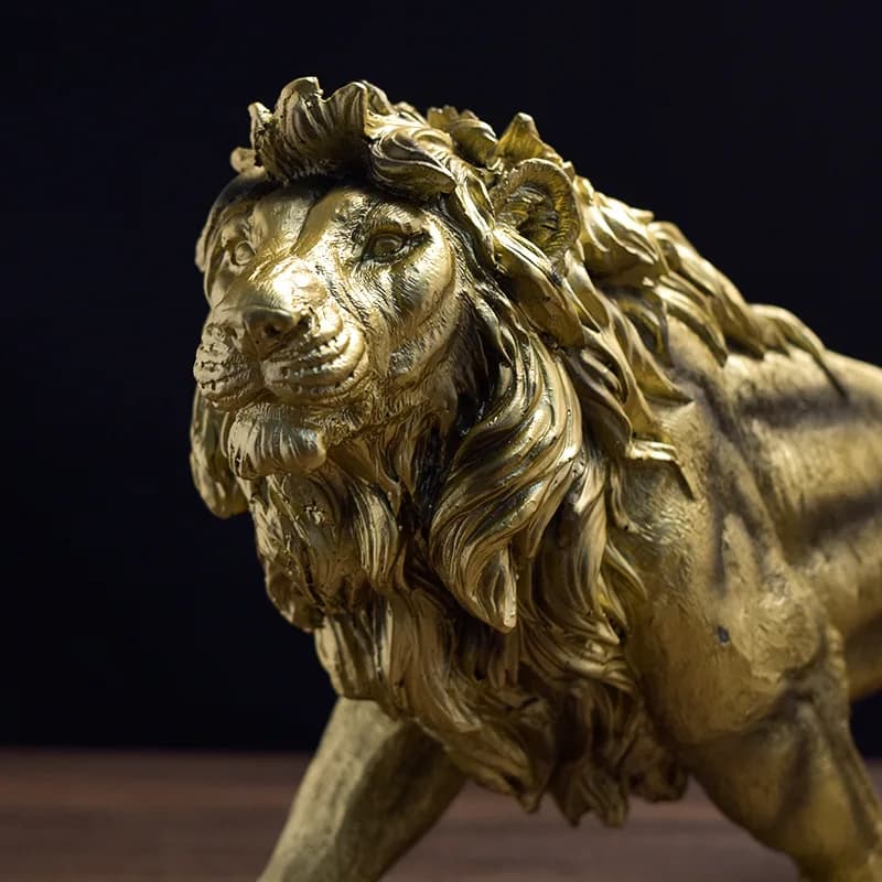 Lion Sculpture, Creative Resin Decorations for Office, Home, Bedroom, and Living Room Decor, Home Gifts