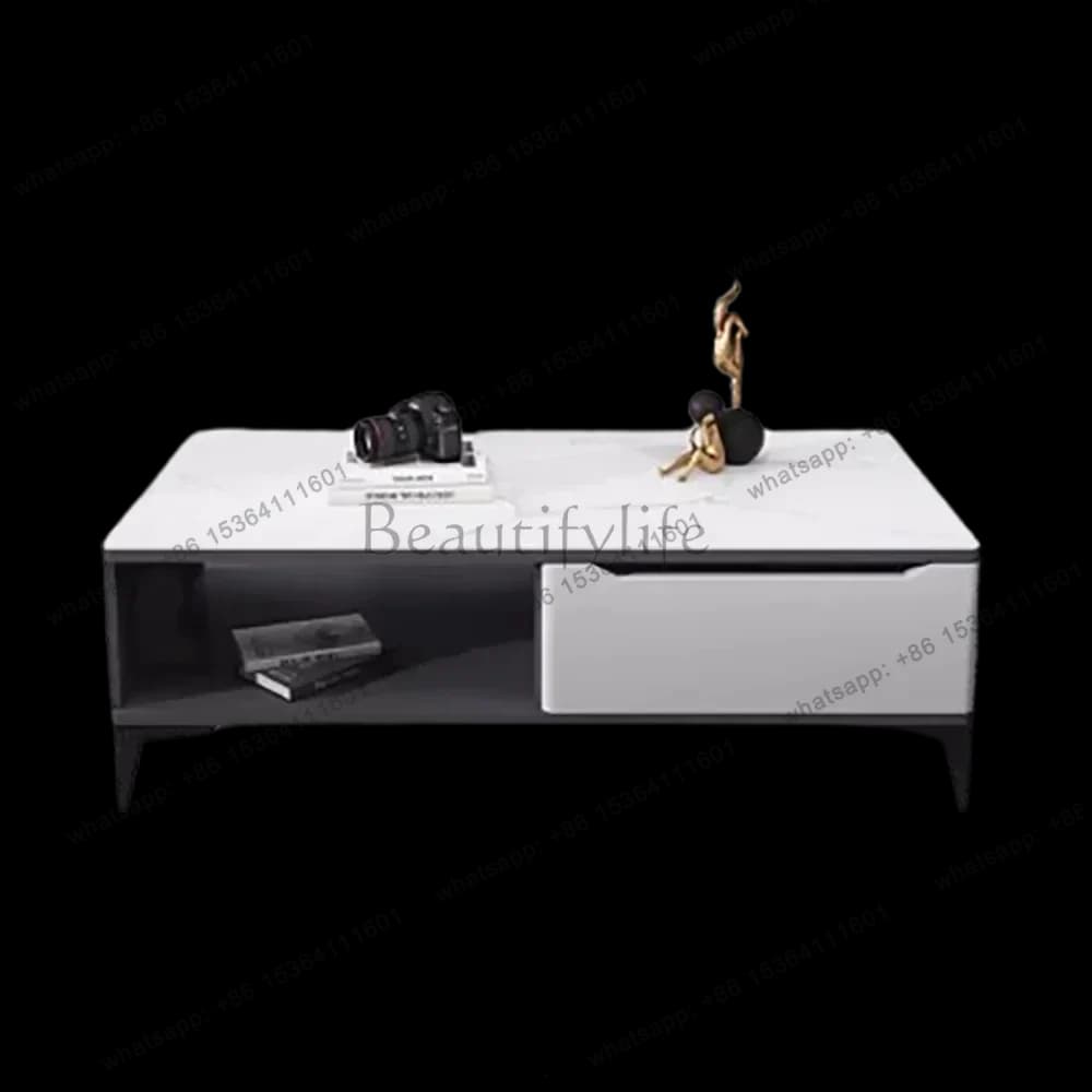 Factory Direct Elegant Contemporary Coffee Table Luxury Trendy Simple Modern Nordic Style Tavolino Salotto Living Room Furniture