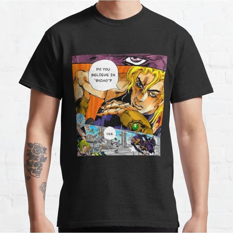 0216 JoJo's Bizarre Adventure Anime Gift t shirt Manga Do you believe 100% cotton Graphic Clothes Y2K clothing All size Tops