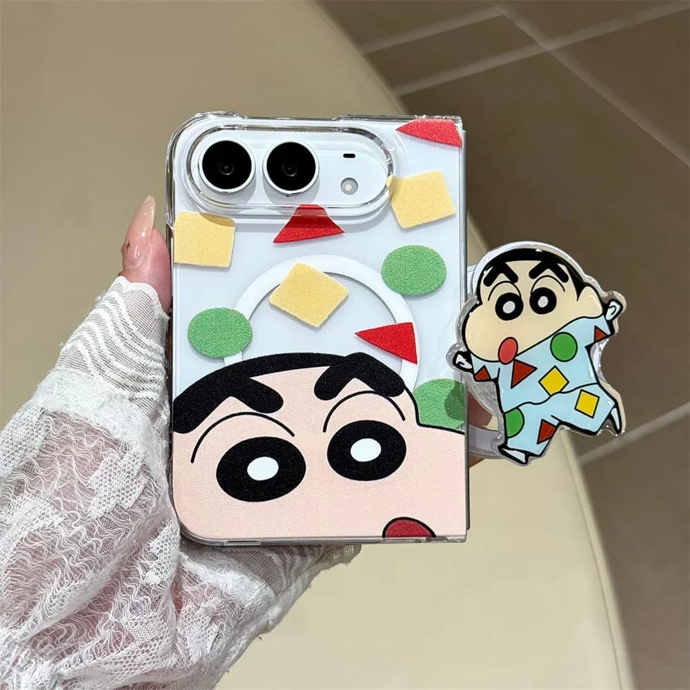 Korean Ins Fashion character Magnetic Phone Case For Samsung Z Fold 8 ZFold8 Fold8 Cover with Magsafe Stand Holder Cute Cases