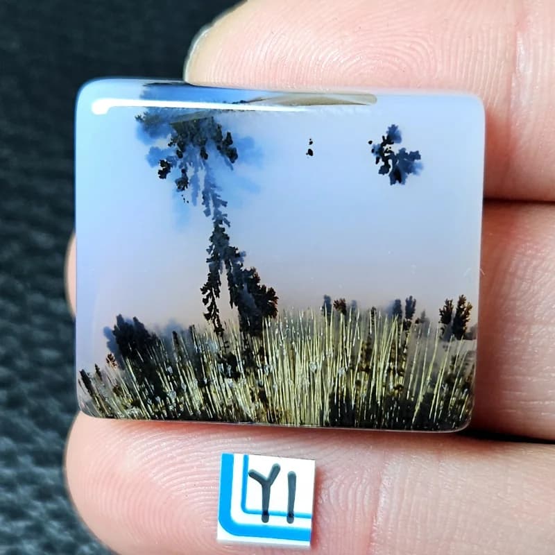 Natural Madagascar Marine Chalcedony Aqua Agate Energy Crystal Healing Home Decor Christmas Gift