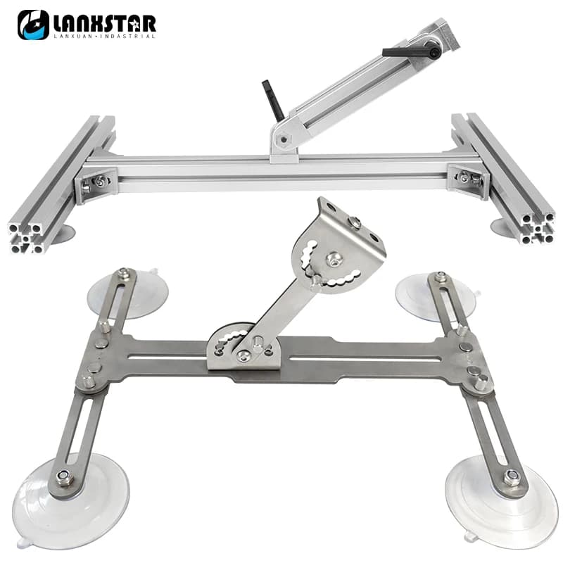 Foldable Bracket For Telescopic Linear Actuator Aluminum Alloy/Stainless Steel Stand with Suction Cup Adjustable Angle Portable