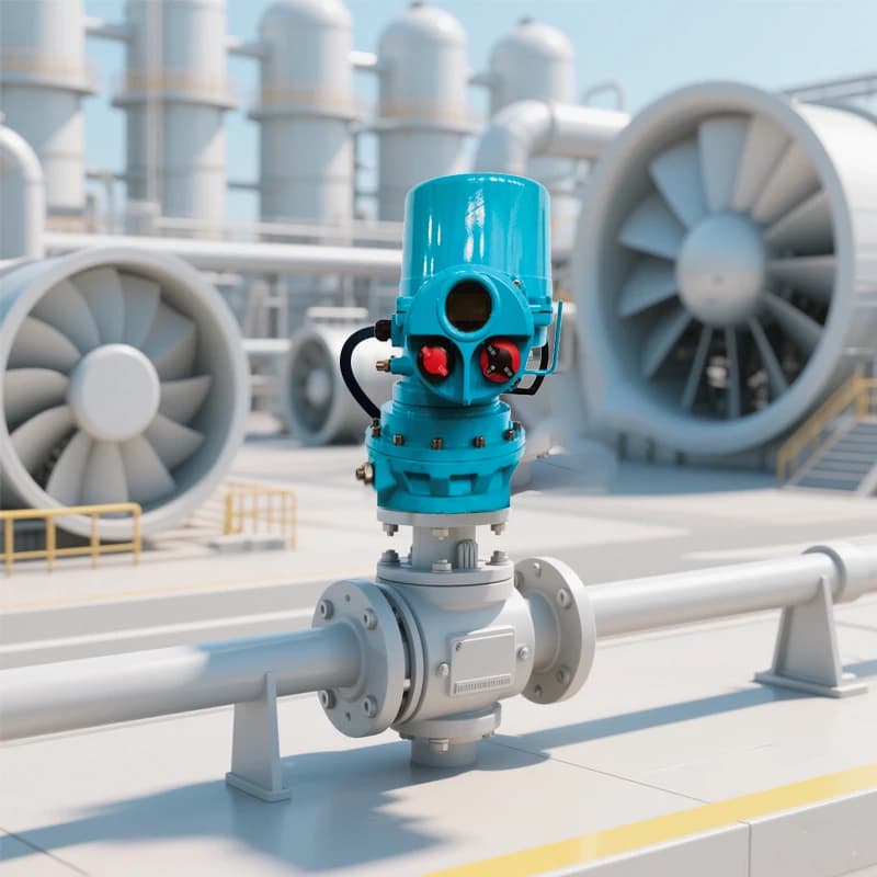 ISO5211 Electric Valve Actuator with Large Torque Butterfly Structure Flange Connection 4-20mA 0-10V I/O Signal