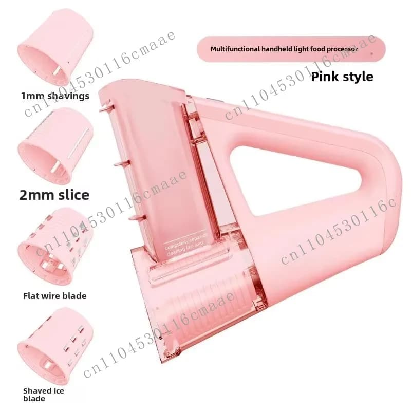 Multifunctional Electric Handheld Light Metal Steel Food Processor Handheld Gadget Cutting Fruit Electric Vegetable Slicer