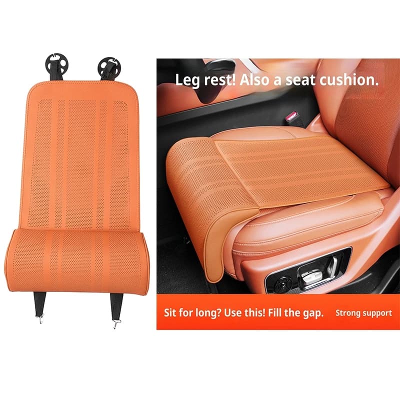 New Car Seat Leg Support Extension Suede Universal Auto Seat Extender Leg Cushion For Driver Memory Foam Seat Padding Mat Cover