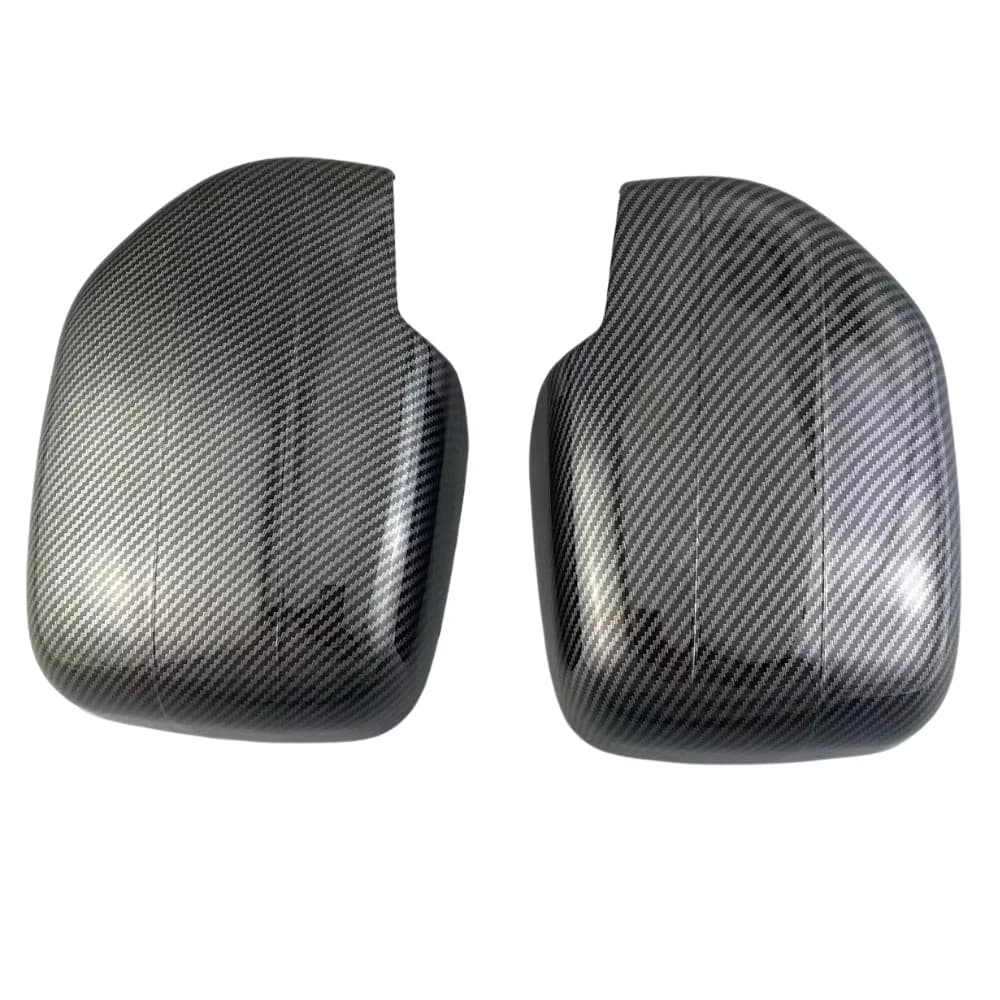 Carbon Fiber Pattern Side Mirror Cover Trim for Toyota Land Cruiser 100 FJ100 4700 1998-2007 Black Rearview Mirror Cap Overlay
