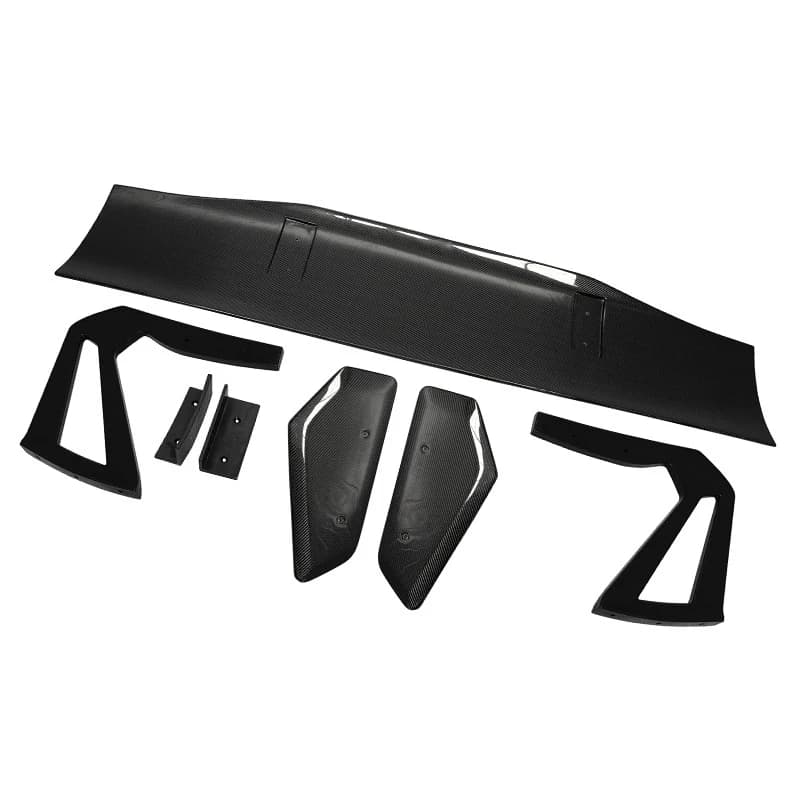 GT Style Real Carbon Fiber Fibre Rear Trunk Spoiler Big Wing