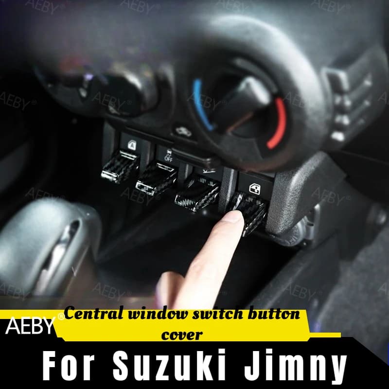 For Suzuki Jimny 2019-2026 Window switch button cover decoration,button decal,Central window switch button cover,Accessories