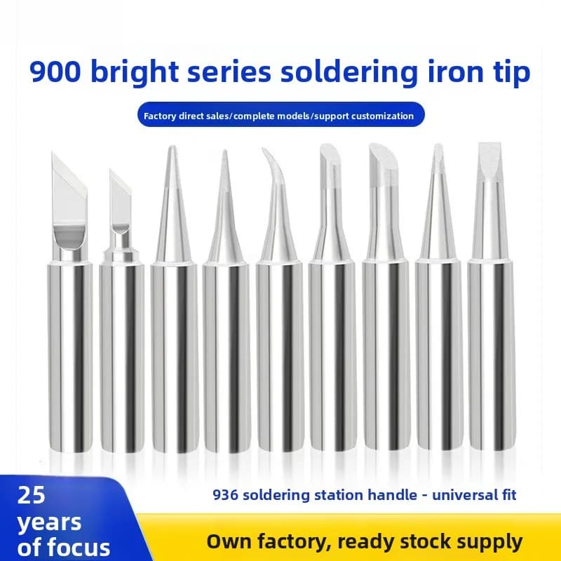 Internal Heating Type Lead Free 936 Soldering Iron Tips Bright Solder Heads For Electronic Repair Soldering Station Welding Jobs