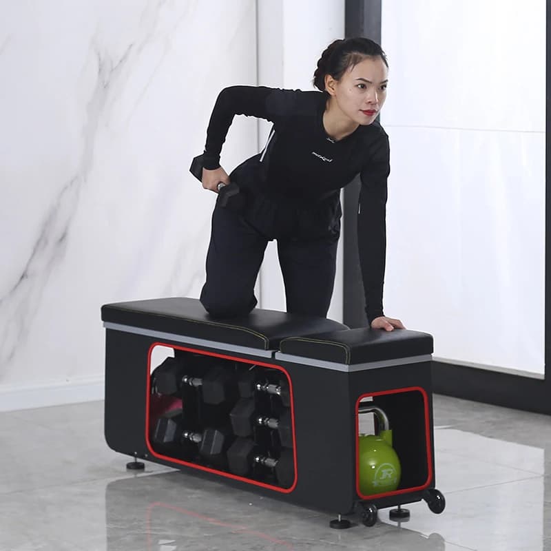 【Hot】Adjustable Storage Dumbbell Stool, Bird Stool Box, Multifunctional Combination, Home Fitness Chair, Bench, Push Shoulder De