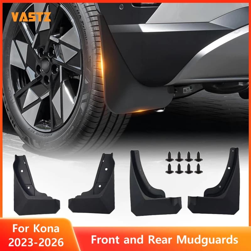4pcs for Hyundai Kona 2023-2026 Mudguard Fender Mud Flaps Guard Splash Mudflaps Car Accessories Front Rear Wheel Mudguards
