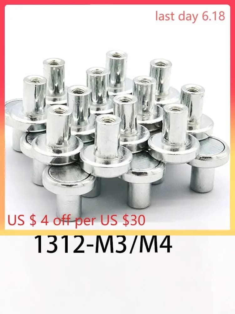 10pc1317 1311 1312-M3/4 LED Display Modules Cylinder Indoor & Outdoor screen accessory M4 M3 Column magnetic screw for led light