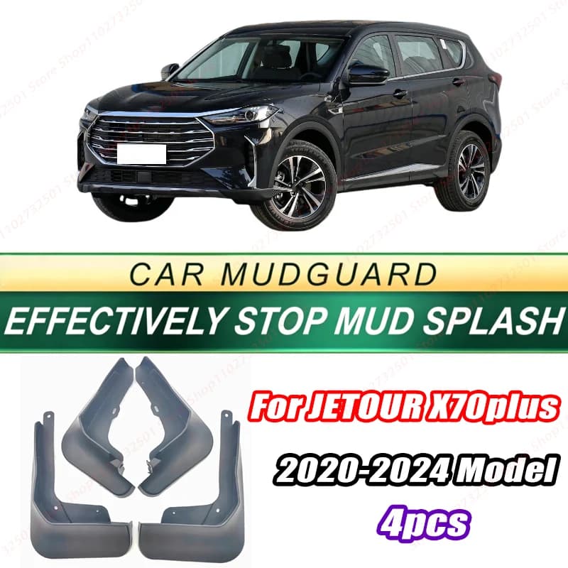 For JETOUR X70plus 2020-2024 Model 4PCS Front Rear Mud Flaps Splash Guards Fender Mudguards Auto Accessories